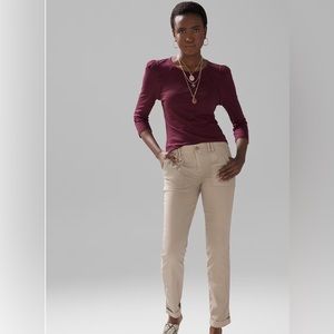 Women’s WHBM Mid-Rise Everyday Soft Denim™ Utility Slim Ankle Jeans 8